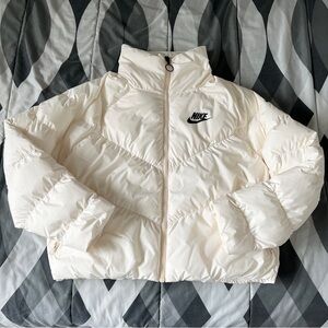 Nike Ivory White Puffer Jacket